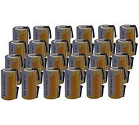 24 X Batteria Pila SC 2000mAh 2.0Ah Ni-Cd 1,2V con lamelle a saldare per pacchi batterie trapani torce allarmi