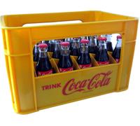 24 X Coca-Cola Classic 0,2L Cassa Originale Bottiglia Di Vetro RICICLABILE