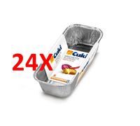 24 X Cuki Vaschette Alluminio (r60g) - Plum Cake Per 4 Porzioni - 5 Pezzi - Lt