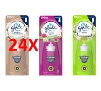 24 X Glade Sense & Spray Automatico Ricarica 18 Ml Assortita Nel Cartone