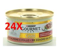 GOURMET GOLD DADINI IN SALSA SALMONE & POLLO 85 GR.