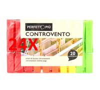 24 X La Piacentina Mollette Bucato Color 20pz