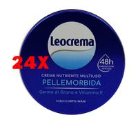 24 X Leocrema Crema Nutriente Multiuso Pelle Morbida 50 Ml Viso Corpo Mani