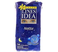 24 x LINES IDEA NOTTE Assorbente Ipoallergenico 14 Pezzi
