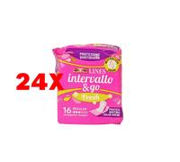 24 X Lines Intervallo Proteggislip Ripiegati Fresh & Go 16 Pz. Protezione Quoti