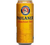 24 X Paulaner Münchner Hell 0,5L Lattine 4,9% Vol EINWEG