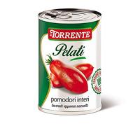 24 x POMODORI PELATI LA TORRENTE 400 GR BARATTOLO LATTINA SUCCO POMODORINI 100%