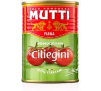 24 x POMODORINI CILIEGINI MUTTI 400 GR BARATTOLO LATTINA 100% POMODORI ITALIANI