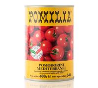 24 x POMODORINI MEDITERRANEI POMILIA 400 GR BARATTOLO LATTINA POMODORI CILIEGINI