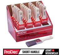 24 X ProDec 5.1cm Angolato Falegname Spazzola Vernice, Pittura Taglio A, Profilo