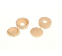 24 X Rondelle A Vite E Copertura Cernierata Beige Per Viti # 6 E 8 | Onesto