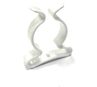 24 X Terry Strumento Clip Plastica Bianco Rivestito Molla Acciaio Grips Dn. 13mm