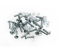 24 X Viti per Tetti Croce Testa + Quadrato Dadi BZP Zincato M8 X 100mm Onestop