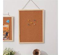 24"X16" / 16"X12" / 12"X8" Bacheca multifunzionale in sughero color quercia, bacheca da parete, bacheca per appuntare, parete per foto, display della cultura aziendale, bacheca per la pianificazione,