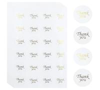 240 adesivi di ringraziamento, etichette rotonde di ringraziamento, 2 cm, etichette di ringraziamento per fatti a mano, affari, buste, regali, trasparenti