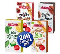 240 capsule Ristora Nespresso - caffè ORZO, GINSENG, MACCHIATO, THE LIMONE