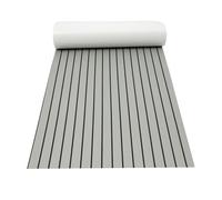 240 cm x 90 cm x 6 mm Rivestimento in schiuma EVA per imbarcazioni, accessori per ponte per barche, yacht, marine, antiscivolo, con retro adesivo, rivestimento in teak sintetico, tappetino (Grigio con