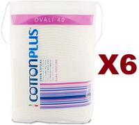 240 DISCHETTI STRUCCANTI COTTON PLUS OVALI 100% COTONE IDROFILO IPOALLERGENICO
