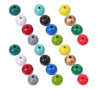 240 Pcs Perline Legno Traforate Di Misti Decorative Perlina Braccialetto