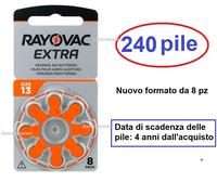 120 batterie pile RAYOVAC EXTRA 13 per protesi acustiche apparecchi acustici