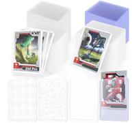 240 porta carte in plastica, 3 x 4 custodie protettive trasparenti, carte commerciali e sportive, protezioni per carte da gioco, include motivi a cuore e stella