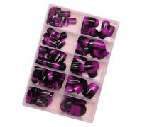 240 Pz/Scatola Premere Su Unghie Unghie Finte Breve Coperture Piene Bastone Su Manicure Artificiale Forniture Per La Donna