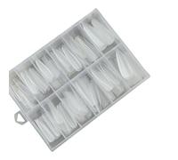 240 unghie extra lunghe punte per unghie a pressione coperture complete stick sulle unghie unghie finte trasparenti extra lunghe punte