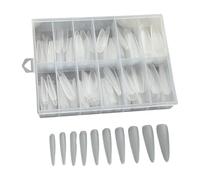 240 unghie finte punte extra lunghe unghie unghie artificiali coperture complete stick sulle unghie premere sulle unghie per le donne