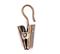 240 X Anelli Per Tende Clip A Molla E Gancio In Acciaio Placcato Bronzo | Ones