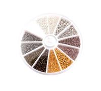 2400/3000Pcs Crimp Beads Spacer Beads Assorted Beads for DIY Bracelet Necklace Earring Craft Making Supplies Beads