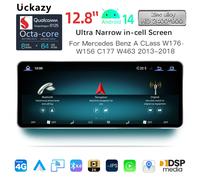 2400*900 Ad Alta Risoluzione 12.8 ''Wireless CarPlay Android 14 Auto Autoradio Multimediale Per Mercedes Benz Classe A W176 GLA CLA X156 C117 NTG 4.5 5.0 GPS 4G WiFi Navi