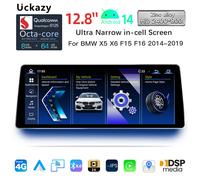 2400*900 High Reselution 12.8'' Screen For BMW X5 F15 X6 F16 2014-2017 NBT EVO Car GPS Navigation Media Stereo Radio Multimedia Wireless Carplay WiFi BT 12.8"Android 14