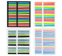 2400 Pezzi Adesive Scrivibili Sticky Notes Trasparenti Segnapagina Adesivi Cose per la Scuola Gadget Bambini Cancelleria Ufficio per File Classificabili Note di Lettura Pagine di Libri