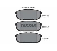 2405801 TEXTAR Kit pastiglie freno, Freno a disco per KIA,TIANMA