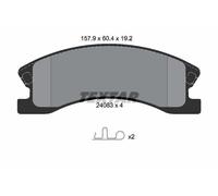 2408301 TEXTAR Kit pastiglie freno, Freno a disco per BEIJING BENZ (BBDC),JEEP,J