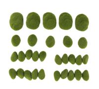 240PCS 3 Dimensioni Artificiali Moss Rocks Decorative, Palle di Muschio Ver1769