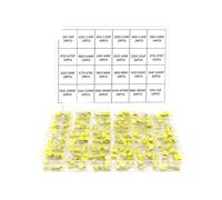 240Pcs Correction Capacitor Assorted Kit 24Values x 10Pcs 100V 102J-105J Polypropylene Film Capacitors Set MQXFCZUX
