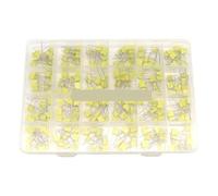 240Pcs Correction Capacitor Assorted Kit 24Values x 10Pcs 100V 102J-105J Polypropylene Film Capacitors Set MQXFCZUX