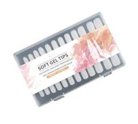 240pcs Estensioni Chiare Chiare Chiodi Coperte Complete Mandorle Lunghe Acriliche Impostate Per Le Punte Unghie Acriliche Qualità Salone