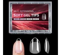 240Pcs Piazza Gel Unghie Punte Copertura Completa Chiaro Unghie Gel Estensioni 12 Misure Per La Casa Manicure Forniture Nail Tips