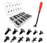 240Pcs Rivetti In Plastica Per Auto, Assortimento Universale di Elementi di Fissaggio A Pressione In Una Scatola Con Strumento di Smontaggio, Disponibili In Varie Forme E Dimensioni