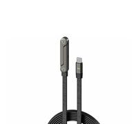 240W Braided T-Shaped USB-C To USB-C Charger Cord with Built-in Phone Stand Fast Charging Cable with Foldable Phone Holder for iPhne 17 16 15