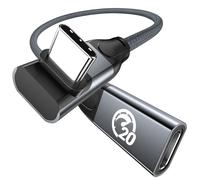 240W Cavo di prolunga USB C 0.3M, Cavo USB C maschio a USB C femmina a 90 gradi, USB 3.2 20Gbps 4K Video PD 3.1 Ricarica,Prolunga Type C C,per PSVR2/USBC Hub/MacBook/iPhone15/Caricatore Magsafe