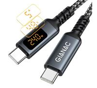 240W Cavo USB C USB C con display a LED,Cavo USB Type-C Ricarica Rapida USB C PD 48V/5A per iPhone 15/15 Pro Max, Macbook Pro/Air/iPad Pro/Samsung Galaxy/Book Pixel-2Metri