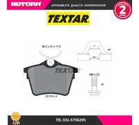 2413501 Kit pastiglie freno, Freno a disco posteriore (MARCA-TEXTAR)..