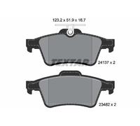 TEXTAR Kit pastiglie freni Posteriore predisposto per visualizzazione avviso usura 2413701