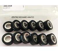 242.319 NUOVI KIT 12 RULLI PER VARIATORE - DIAMETRO 25 X 11 GR. 7.5 - NERI