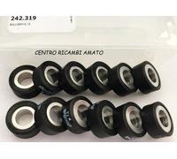 242.319 OFFERTA KIT 12 RULLI PER VARIATORE - DIAMETRO 25 X 11 GR. 7.5 - NERI
