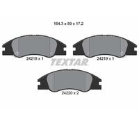 2421801 TEXTAR Kit pastiglie freno, Freno a disco per KIA,KIA (DYK)