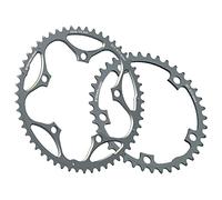 Stronglight shimano sram corona interna 110 bcd tipo s compact lega 5383 5 razze 2x9 10v argento